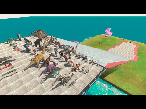 Giant Stairs Challenge  - Animal Revolt Battle Simulator