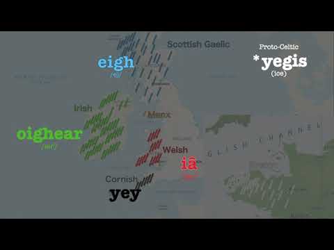 Celtic Languages Comparison: WATER