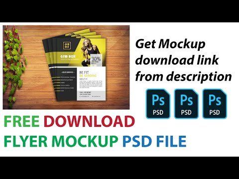 Download Flyer Mockup PSD file for free. How to download mockup file for free Video