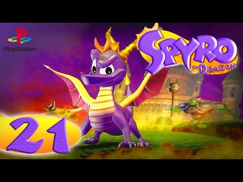Spyro the Dragon (PS1) - (100% Gems, Dragons & Eggs) Walkthrough Part 21 - Misty Bog