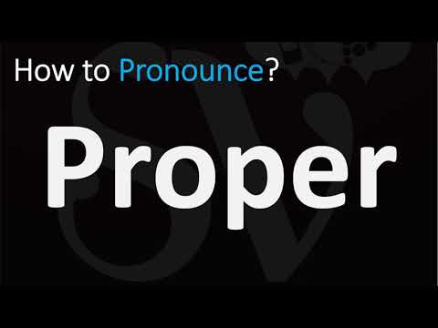 Part of a video titled How to Pronounce Proper? | Proper Pronunciation Guide - YouTube
