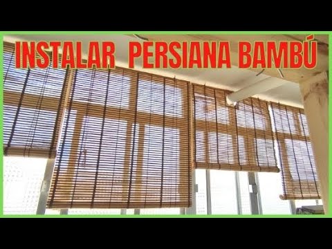 Instalar persiana de bambú sorteando obstáculos