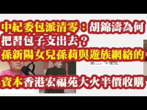 中纪委包派清零：胡锦涛为何把习包子支出去？孙新阳的派系分析。孙新阳女儿孙莉传言靠谱吗？游族网络的资本方。为什么召开中纪委20届6次全会，习近平为什么不出席。香港宏福苑大火半价收购 2026-09-02 00:10