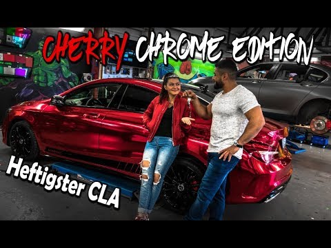 Berlin's HEFTIGSTER CLA !!!! ROT CHROM FOLIERUNG | Folienprinz