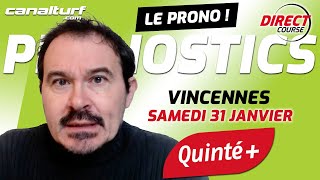 emission video des courses turf pmu du Samedi 31 janvier 2026