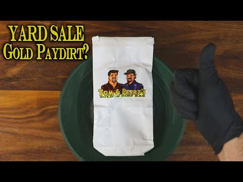 Obsolete Gold Paydirt from a Yard Sale - Tom & Perry's "Golden Dirt Bag"