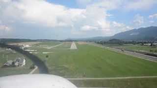 preview picture of video 'Cessna 172 landing at Lesce airport'