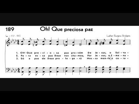 Hinário 5 CCB - Hino 189 Oh! Que paz preciosa - Strings - Teclado Yamaha PSR S670