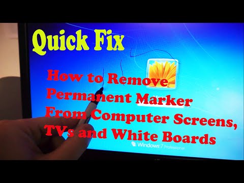 YouTube video about: How to get sharpie off computer screen?