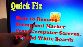 How to Remove Permanent Marker from TVs, Monitors & White Boards