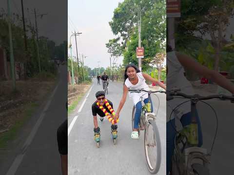 😤🤣 #skating #road #cycle #girl #funny #reaction #youtubeshorts #viralshorts #shortsvideo #shorts