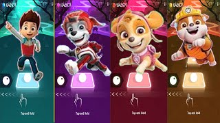 Marshall 🆚 Skye 🆚 Ryder 🆚 Chase - Tileshop EDM Rush Gameplay 🎯 🙂