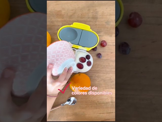 Vídeo relacionado con b.box Mini fiambrera para niños con compartimentos Looney Tunes | Bento Box, 2 compartimentos a prueba de fugas | Fiambrera para platos y aperitivos | Espacio para frutas enteras | Sin BPA