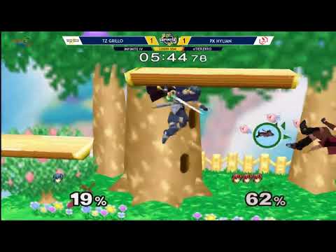 INFINITE 4 - RG PX-Hylian (Marth) VS TZ Grillo (Marth) - Smash Melee Loser Semis