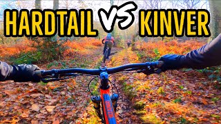 Testing the Hardtail at Kinver. Yes I am riding the Voodoo Bizango.
