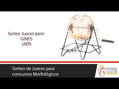 Sorteo en directo de los Jueces para los concursos Morfológicos de Gines y Jaén