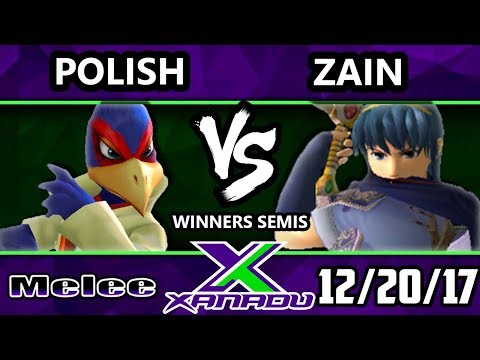 S@X 233 Melee - Polish (Falco) Vs. Zain (Marth) - Smash Melee Winners Semis - SSBM