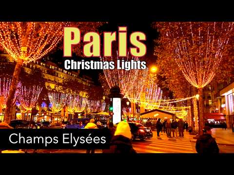 Paris, France 🇫🇷 🎄- Christmas in Paris | Christmas lights  | Paris 4K HDR Walk - 17 November 2025