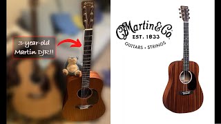 Video thumbnail for I bought a 3-year-old pre-owned Martin Dreadnought Junior 2 (Sapele) :D by GG吉他 || GrindingGuitaristGG