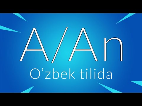 Everbest: Lesson 38 - A/An/One/Ones [O'zbek tilida]