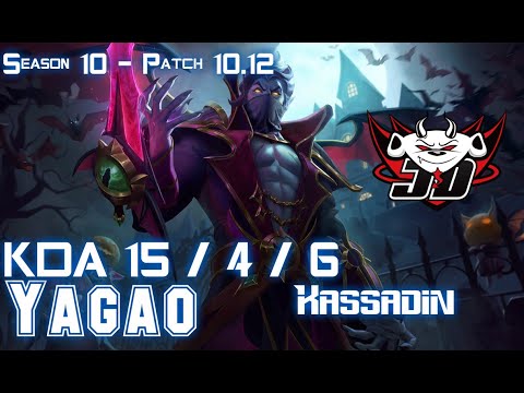 JDG Yagao KASSADIN vs TWISTED FATE Mid - Patch 10.12 KR Ranked