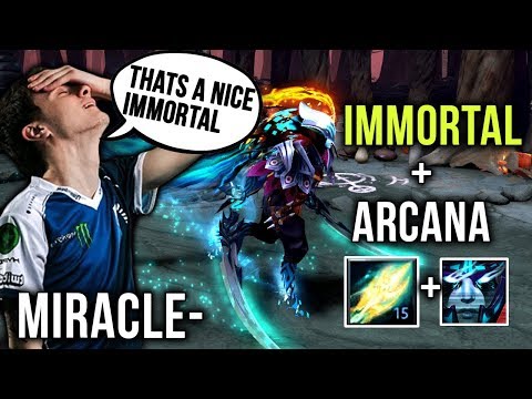 Miracle- Phantom Assassin NEW ULTRA RARE IMMORTAL + Arcana - BEST SET! Insane Crit Damage - Dota 2