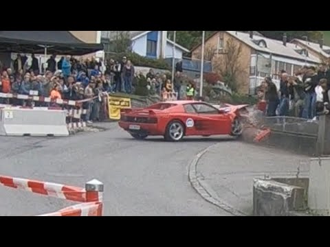 Ferrari Testarossa Unfall beim Michaelskreuzrennen 2022😢🙁🇨🇭