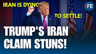 Trump Says U.S. "Knocked The Hell Out Of Iran" And Claims Tehran Is "Dying To Settle"