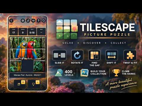 Tilescape: Picture Puzzle Game video thumbnail