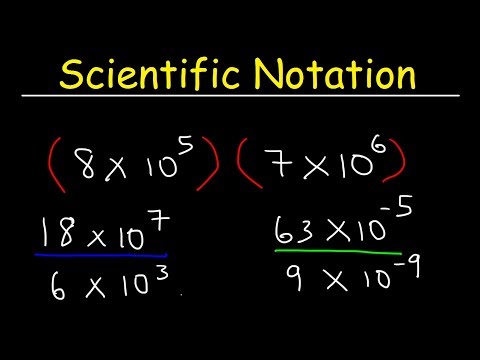 Scientific Notation - Multiplication and Division Video
