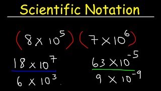 Scientific Notation - Multiplication and Division