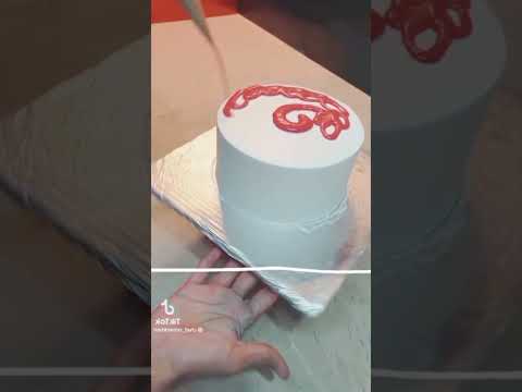 meeting cream cake for Valentine's Day#ValentineDay