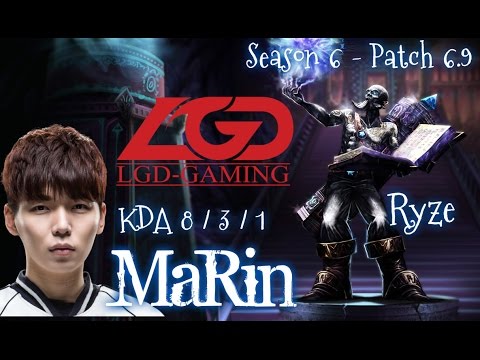 LGD MaRin RYZE Top vs Ekko - Patch 6.9 KR | League of Legends