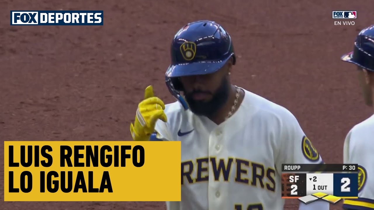 🔥 HIT REMOLCADOR Luis Rengifo | San Francisco Giants 2-2 Milwaukee Brewers | MLB 2026