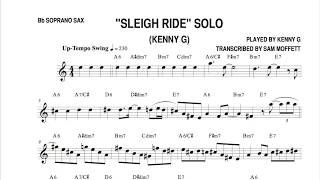 Kenny G - "Sleigh Ride" (Solo Transcription)