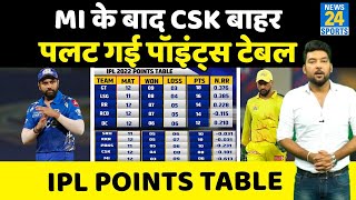 IPL Points Table : CSK हुई IPL 2022 के Playoffs की रेस से बाहर, पॉइंट्स टेबल में मच गई खलबली!