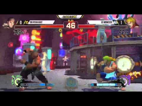 Capcom Cup USF4: Ryan Hart (Ryu) vs Momochi (Ken) with Twitch chat in intervals