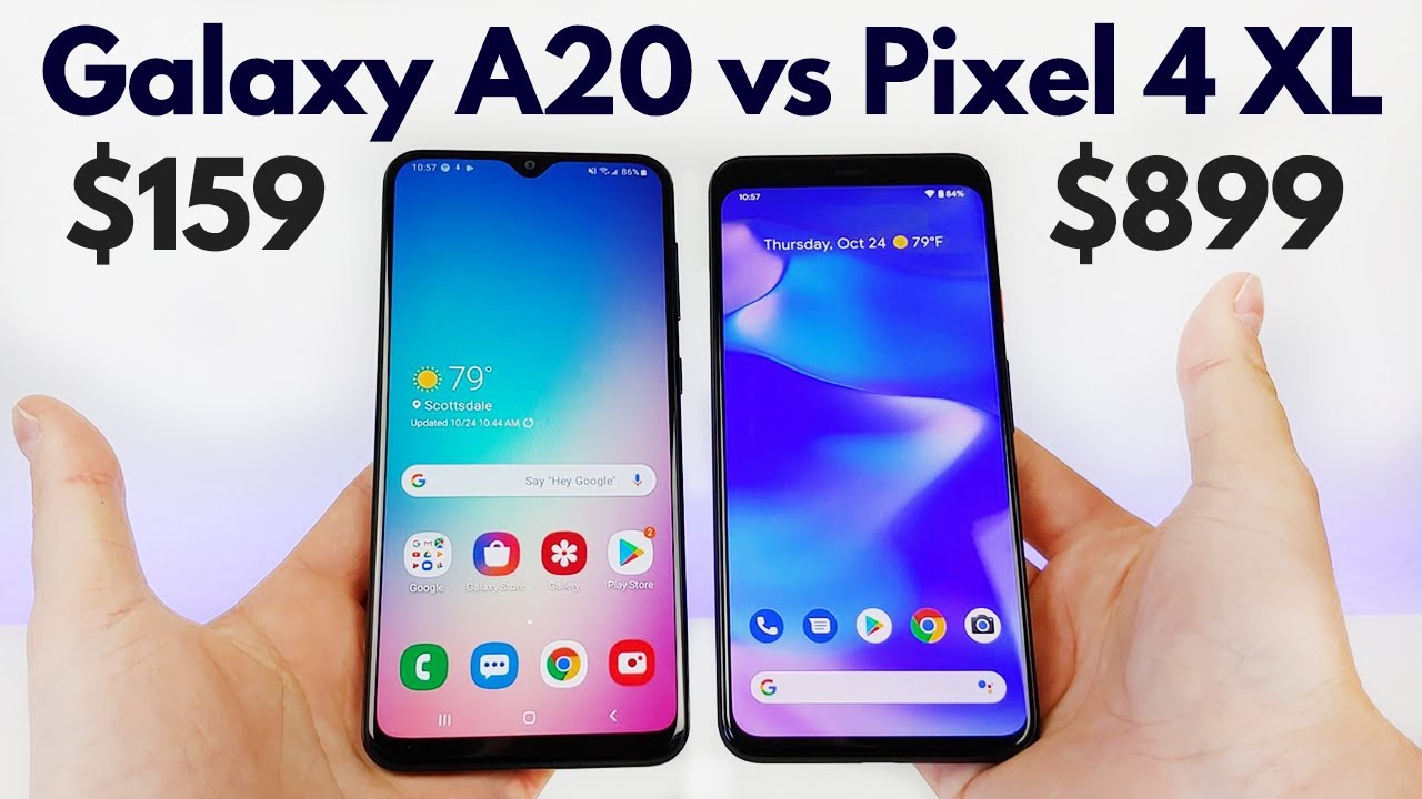 Samsung Galaxy A20 vs Google Pixel 4 XL - Who Will Win?