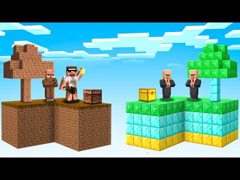 Poor vs Rich One Chunk in Minecraft..