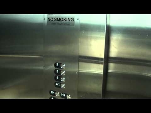 Frosty Scenic Otis Hydraulic Elevator at the Summer Street Parking Garage, Stamford, CT