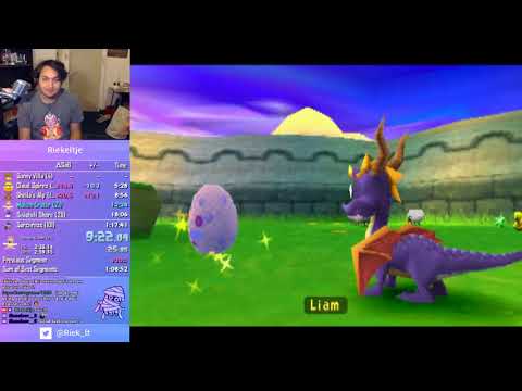Spyro: Year of the Dragon 100 Egg speedrun in 1:16:17 RTA