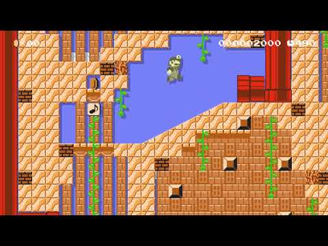 Trickshot Temple (Super Mario Maker 2)