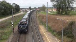 preview picture of video 'Train de fret ECR à Ranchot (39)'