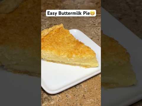 Super easy buttermilk pie! So good!! #shorts #pie #thanksgiving #easydessert #recipe