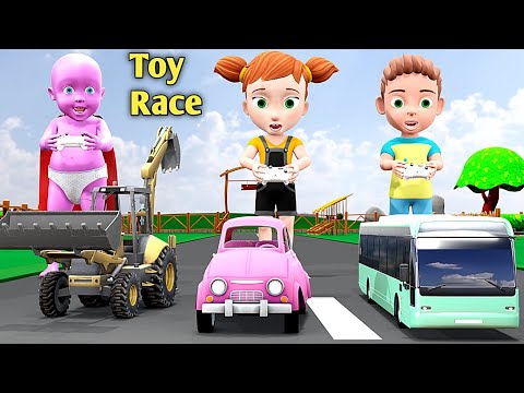 Toys Race | JCB | BUS | CAR | pagal beta | desi comedy video | cs bisht vines | joke of