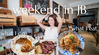 WEEKEND IN JOHOR BAHRU [VLOG] JB cafe hunts, best *FRENCH* restaurant & NON STOP EATING in SG too