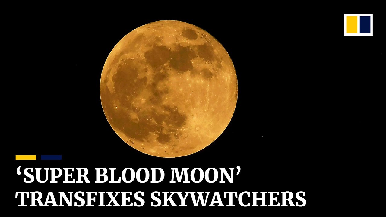 Rare ‘super blood moon’ draws skywatchers around the world