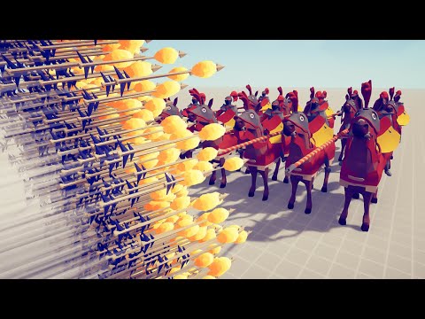 10 JOUSTER vs All Units Max Attack Speed - MODS Totally Accurate Battle Simulator TABS