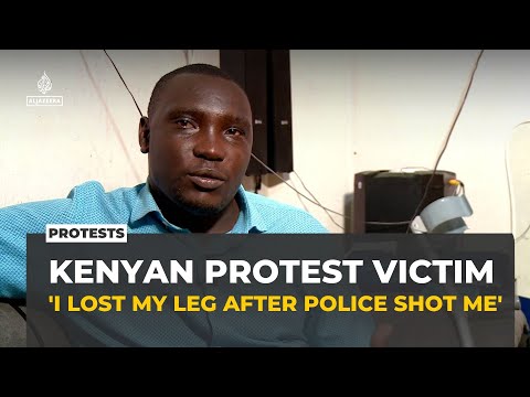 Kenya protest survivor lost his leg and his hope for change