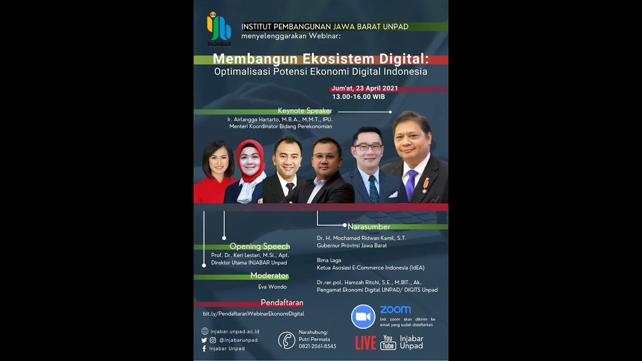 Webinar : Membangun Ekosistem Digital: Optimalisasi Potensi Ekonomi Digital Indonesia